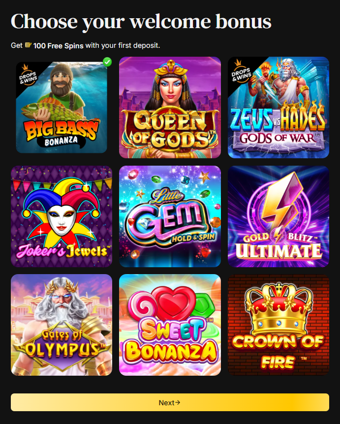 Betty Casino Sign Up